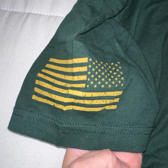 NWOT All American Roughneck Deep Green Workout Athletic T-Shirt - Picture 3 of 5